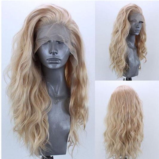 European and American chemical fiber front lace wig