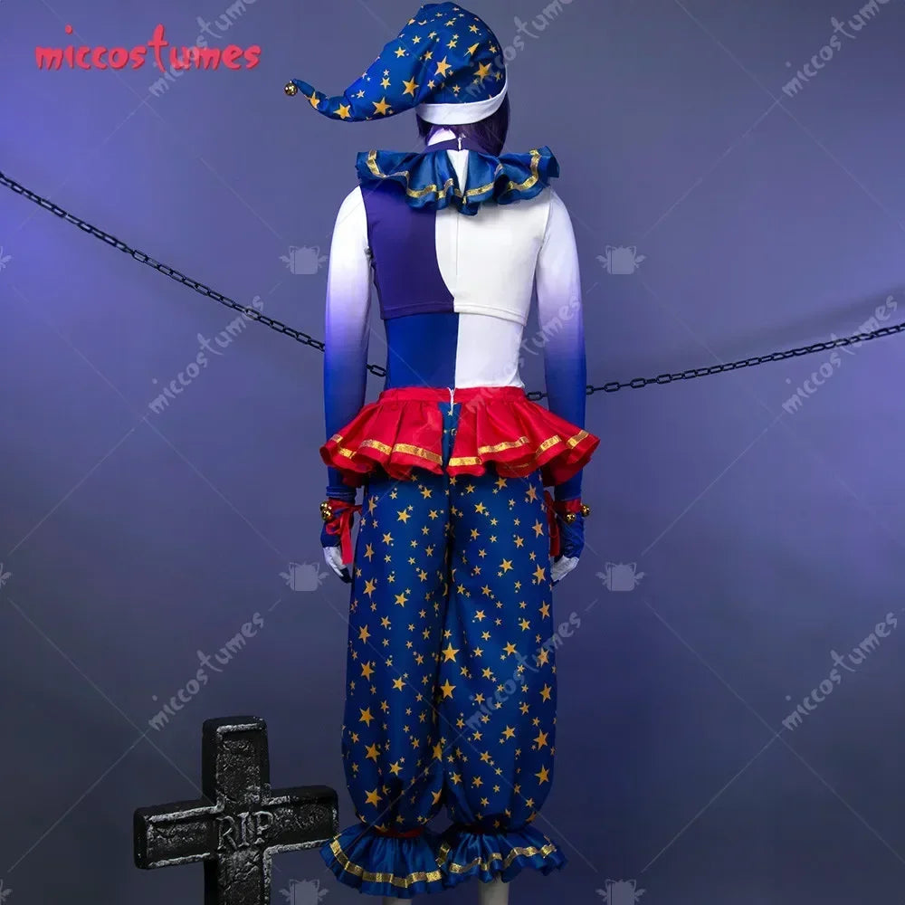 haikyuu Halloween Clown Cosplay Costume Scary Killer Outfit Top Vest and Pants with Gloves
