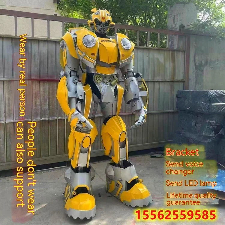 NEW Transformation Human Size Easy Wearing Movie Cosplay Re Dino Adult Robot Costume Wearable Robot Cosplay Prop Birthday Toy