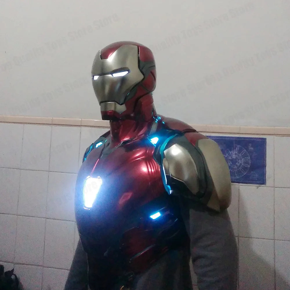 Anime Marvel Iron Man 1:1 Mk85 Full Body Wearable Iron Man Armor New Upgraded Deluxe Edition Standard Edition