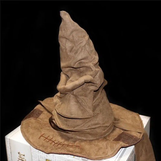 Fashion Movies Witch Wizard Hat Potters Sorting Hat Leather Halloween Party Props Dress Up Hat Men Cosplay Costume Accessories