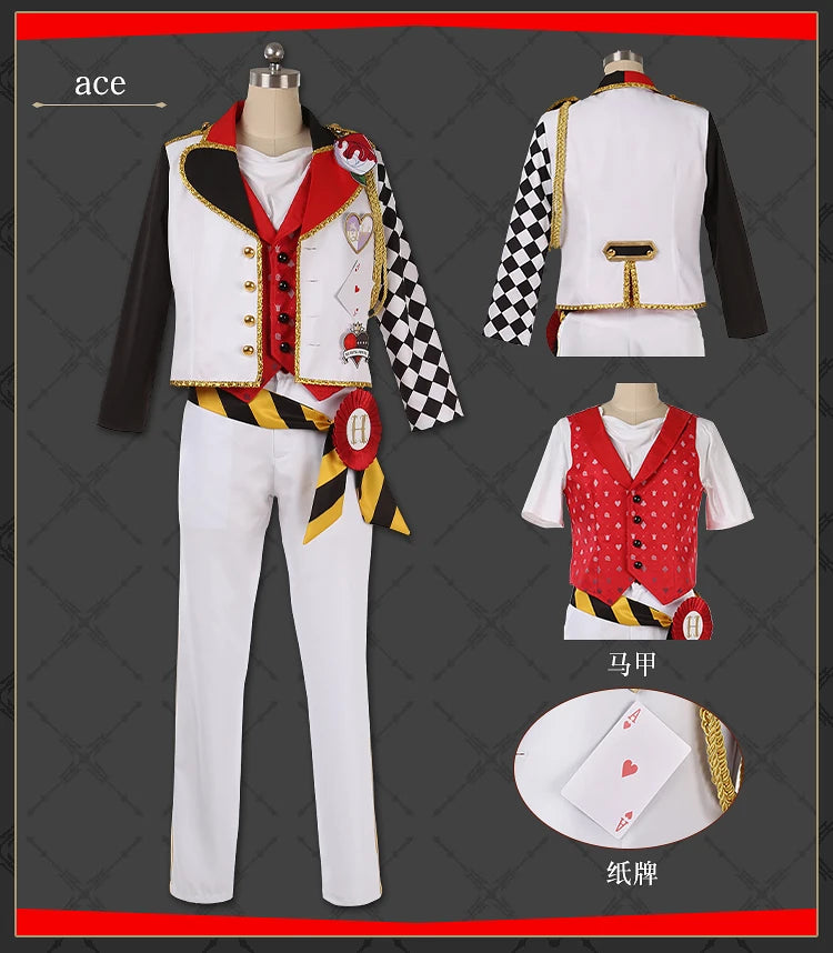 Twisted Wonderland Cosplay Riddle Rosehearts Cosplay Costume Halloween Carnival Costumes For Adult Custom Made