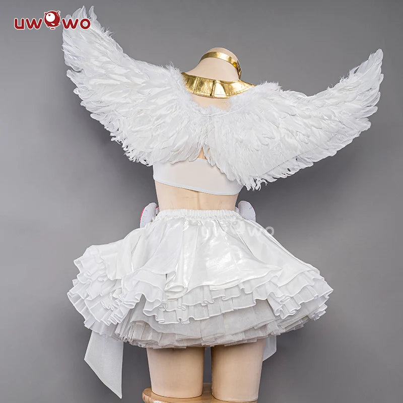UWOWO Cosplay Angell Pantyy Anarchyy Cosplay Costume Dress with Wings Full Set Halloween Costumes